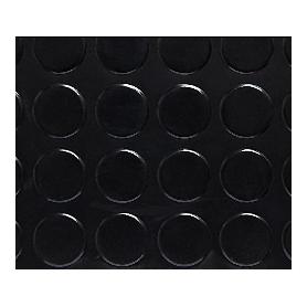 PAVIMENTO PVC CIRCULOS NEGRO 1,3 M R 20 MT