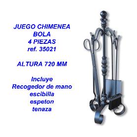 ATIZADORES CHIMENEA 4PZ. FORJA JUEGO