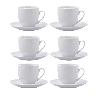 TAZAS TE 20 CL + PLATO PORCELANA NEW RENOVA SET 6