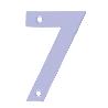 NUMERO 7 -M.4 INOX.18/8 10CM. DISPLAY