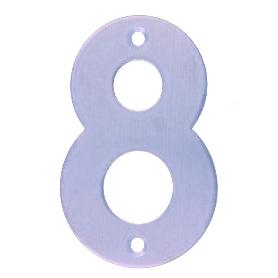 NUMERO 8 -M.4 INOX.18/8 10CM. DISPLAY