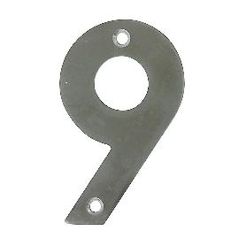 NUMERO 9 -M.4 INOX.18/8 10CM. DISPLAY