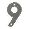 NUMERO 9 -M.4 INOX.18/8 10CM. DISPLAY