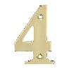 NUMERO 4 -M.4 LATON 10CM. DISPLAY