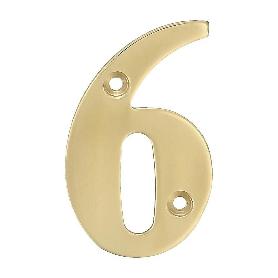 NUMERO 6 -M.4 LATON 10CM. DISPLAY