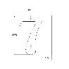 NUMERO 7 -M.4 LATON 10CM. DISPLAY