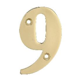 NUMERO 9 -M.4 LATON 10CM. DISPLAY