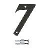 NUMERO 7 -M.4 NEGRO 10CM. DISPLAY