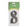 NUMERO 8 -M.4 NEGRO 10CM. DISPLAY