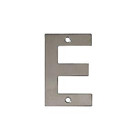 LETRA E-4 PULGADAS ACERO INOXIDABLE 18/8