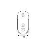 SOPORTE LATERAL OVAL NIQUELADO CAJA 100