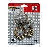 KIT 3 ESCOBILLAS ACERO D83570 BLISTER