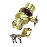 CERRADURA U-3000-AL-70 LATON LLAVE Y PASO