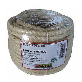 MAROMA SISAL 8 MM 4 CABOS ROLLO 15M