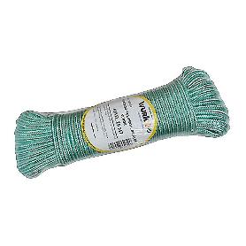 CUERDA TRENZADA POLIPROPILENO VERDE ROLLO 25M