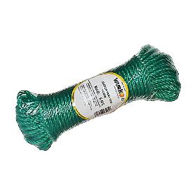 CUERDA PLASTICO 4 MM VERDE ROLLO 5M