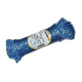 CUERDA PLASTICO 4 MM AZUL ROLLO 20M