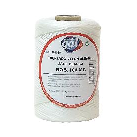 CUERDA LINEA BLANCA FINA 8840 TRENZADA NYLON ROLLO 100M