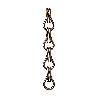CADENA ALUMINIO ANODIZADO BRONCE BOLSA 100M