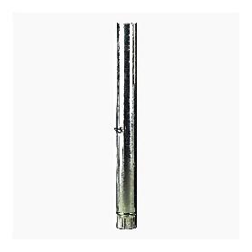 TUBO ESTUFA GALV.120MM C/LLAVE 1MT.