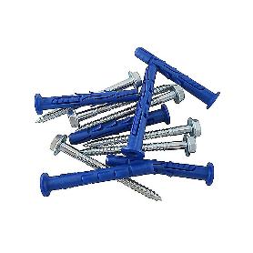 TORNILLO HEXAGONAL+TACO FACHADAS 10X80  BOLSA 6