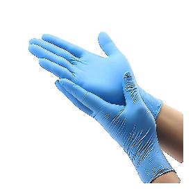 GUANTE NITRILO DESECHABLE AZUL T/8-81/2-5.5GR C-100