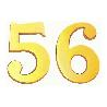 NUMERO 6 LATON PULIDO 100MM
