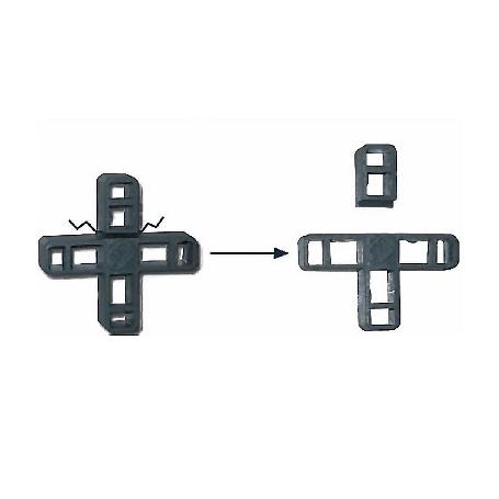 CRUCETAS PLASTICO DE 10MM. BOLSA 300