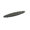 PIEDRA AFILAR OVAL 230X35MM OXID.ALUMINIO
