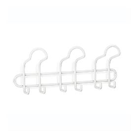 PERCHA ACERO 3 GANCHOS TRIPLE BLANCO BLT-1