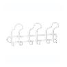 PERCHA ACERO 3 GANCHOS TRIPLE BLANCO BLT-1
