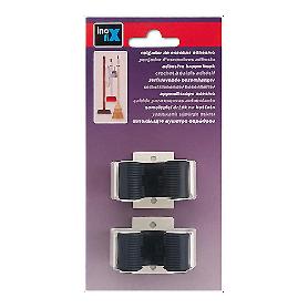 COLGADOR ESCOBA ADHESIVO BLANCO 2055 BLT-2