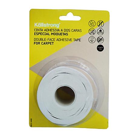 CINTA ADHESIVA 2 CARAS MOQUETA 4,5CM ROLLO 10 MT
