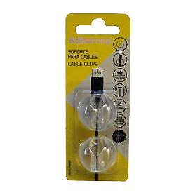 SOPORTE P/CABLE TRANSPARENTE BLIST-2
