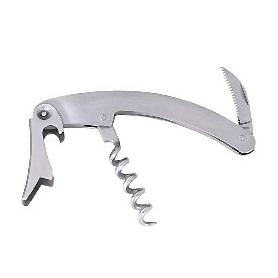 SACACORCHOS ACERO CON NAVAJA BLISTER