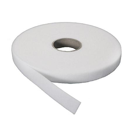 VELCRO HEMBRA ADHESIVO BLANCO 20MM ROLLO 25M