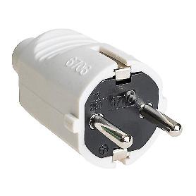 CLAVIJA BIPOLAR T/TL 16A 250V 6706B BLANCO
