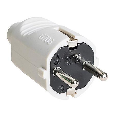 CLAVIJA BIPOLAR T/TL 16A 250V 6706B BLANCO