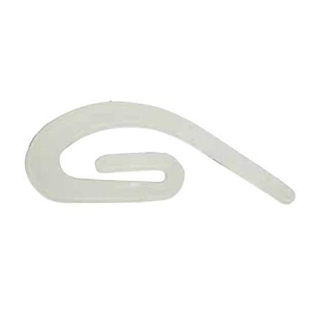 GANCHO CORTINA PLASTICO PARA RIEL CAJA 1000