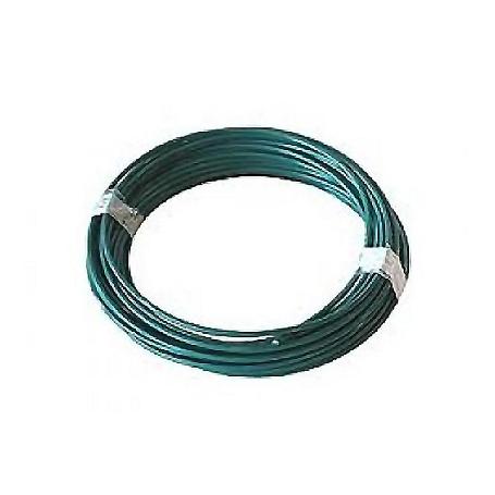 ALAMBRE 3MM.PLASTIFICADO VERDE ROLLO 25K
