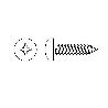 TORNILLO R/CHAPA 3.9-7X13 C/ALOMADA DIN.7981-C CAJA 500