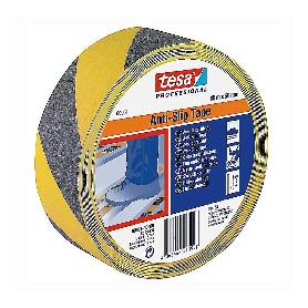 CINTA ANTIDESLIZANTE NEGRO/AMARILLO 50MM ROLLO 15MT
