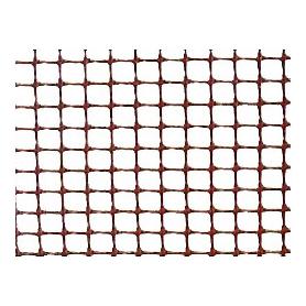 MALLA PLAST. MARRON 10X10MM APROX. CUADRANET PREMIUN ROLLO 25M
