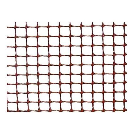MALLA PLAST. MARRON 10X10MM APROX. CUADRANET PREMIUN ROLLO 25M