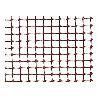 MALLA PLAST. MARRON 10X10MM APROX. CUADRANET PREMIUN ROLLO 25M