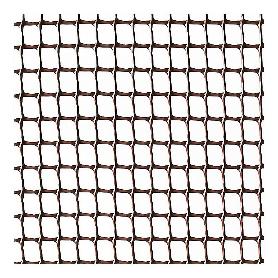 MALLA PLAST. MARRON 10X10MM APROX.  ROLLO 25M