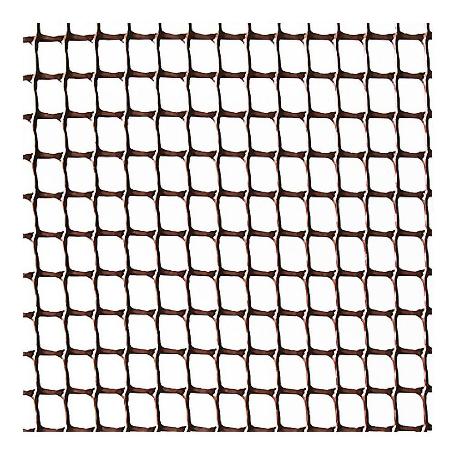 MALLA PLAST. MARRON 5X5 MM APROX BALCONET R/25M.