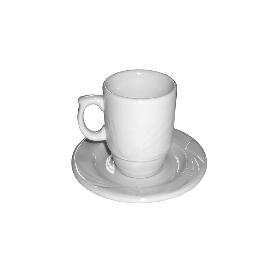 TAZA CAFE CON PLATO PORCELANA 1259