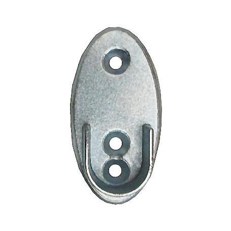 SOPORTE OVAL LATERAL 30X15 CROMADO