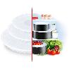 TAPAS SARTENES PLASTICO 18, 20 Y 24 CM LOTE